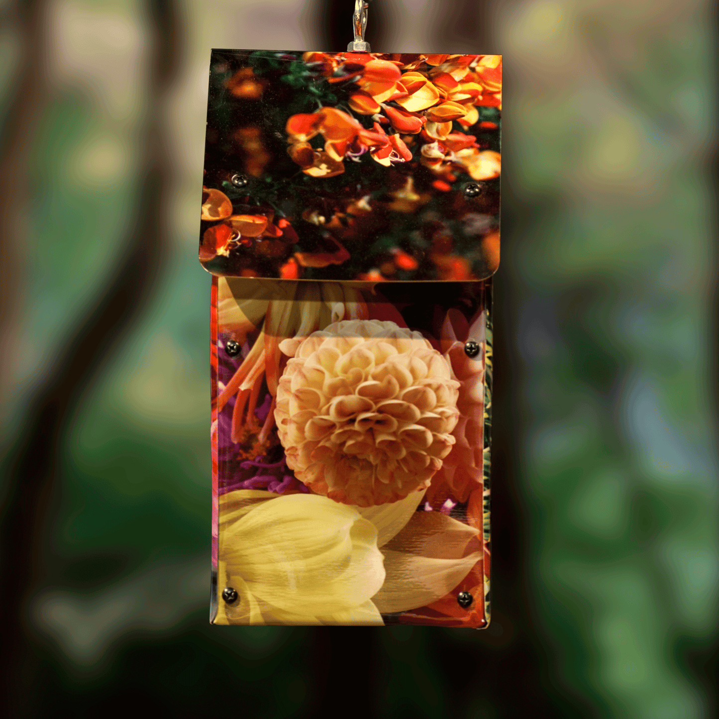 Red Blossoms Birdhouse