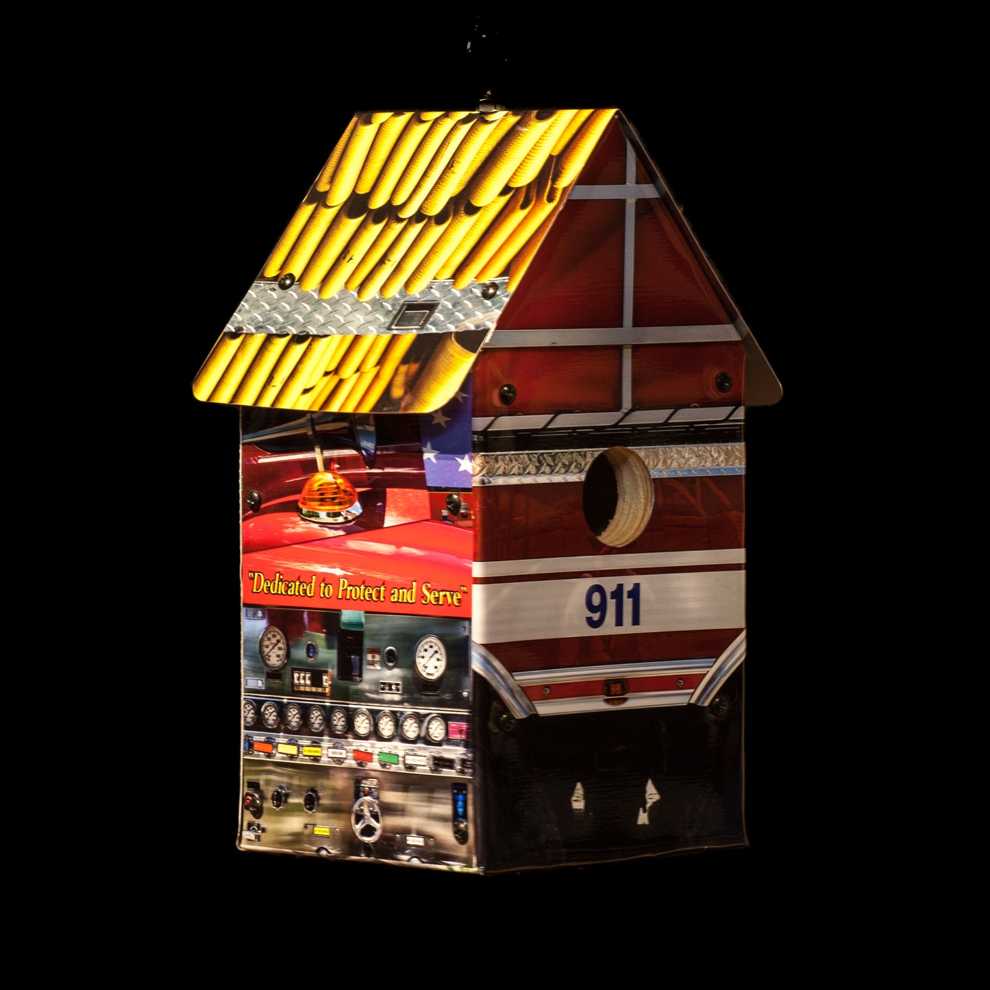 Firefighter Birdhouse