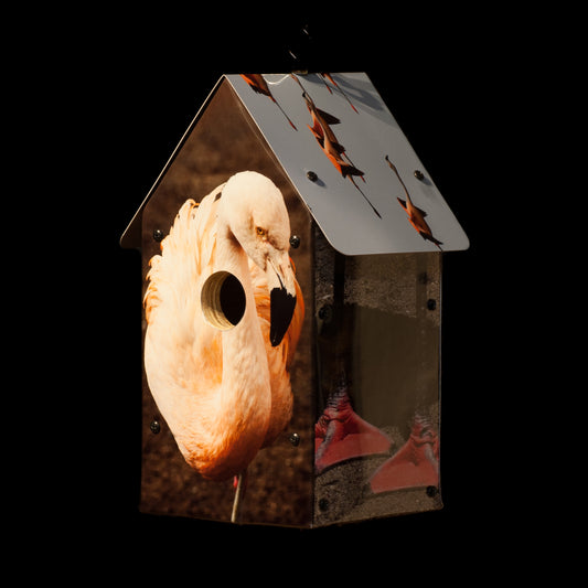 Flamingos Birdhouse